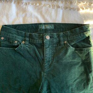 Vintage Ralph Lauren Corduroy Pants, Lauren Jeans, Green, Size 4